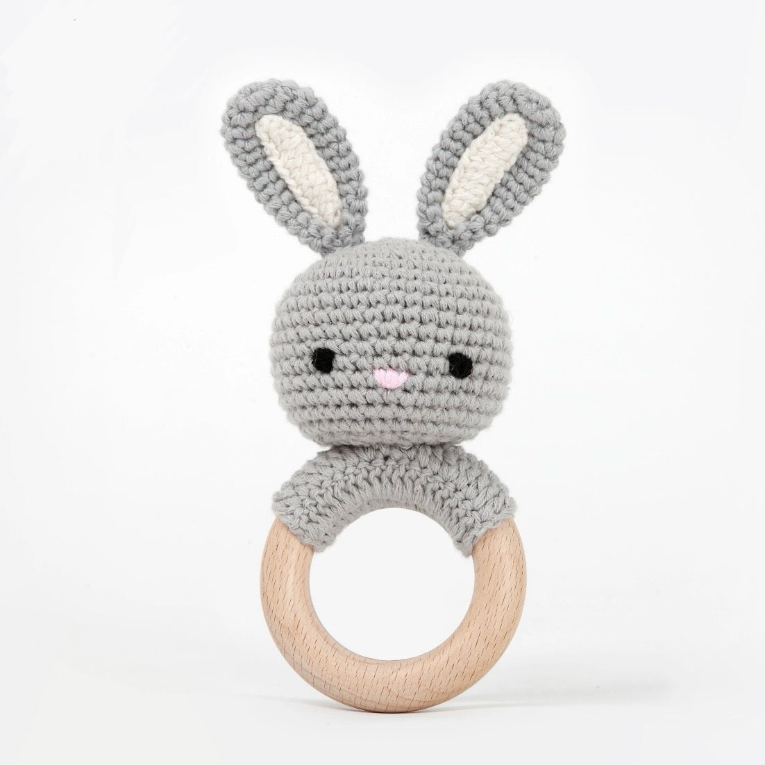 Crochet Bunny Rattle  Baby Toy