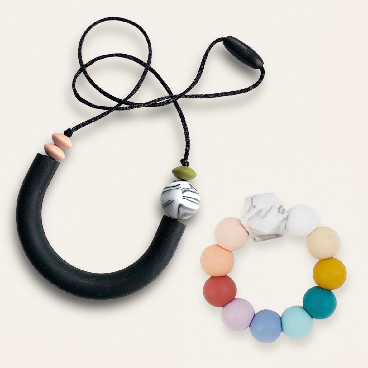 Teething bundle- Necklace and Teether